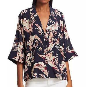 JOIE Desmonda Floral Button Up Blouse